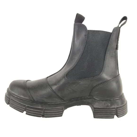 Ganni Black Ankle Boots - Picture 8 of 14